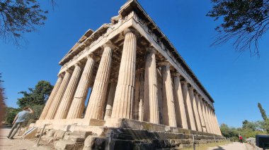 Atina 'daki Hephaestus Tapınağı Antik Yunan Turistik Etkinliği