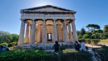 Atina 'daki Hephaestus Tapınağı Antik Yunan Turistik Etkinliği