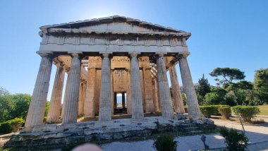 Atina 'daki Hephaestus Tapınağı Antik Yunan Turistik Etkinliği
