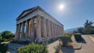 Atina 'daki Hephaestus Tapınağı Antik Yunan Turistik Etkinliği