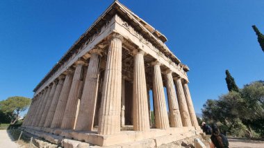 Atina 'daki Hephaestus Tapınağı Antik Yunan Turistik Etkinliği