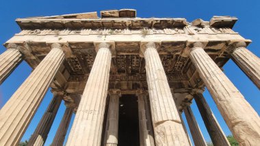 Atina 'daki Hephaestus Tapınağı Antik Yunan Turistik Etkinliği