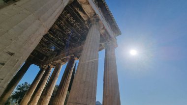 Atina 'daki Hephaestus Tapınağı Antik Yunan Turistik Etkinliği