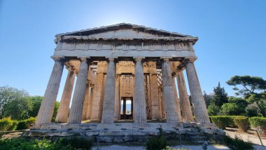 Atina 'daki Hephaestus Tapınağı Antik Yunan Turistik Etkinliği