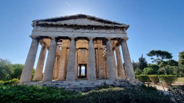 Atina 'daki Hephaestus Tapınağı Antik Yunan Turistik Etkinliği