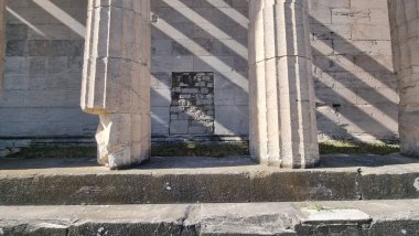 Atina 'daki Hephaestus Tapınağı Antik Yunan Turistik Etkinliği