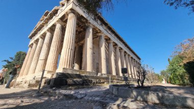 Atina 'daki Hephaestus Tapınağı Antik Yunan Turistik Etkinliği