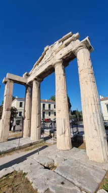 Atina 'daki Antik Roma Agorası' nda Roma 'nın sonbaharı.