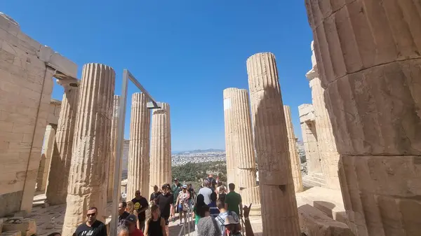 stock image parthenon athens greece touristic attracion in europe details of acropolis