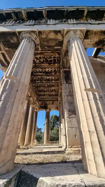 Atina 'daki Hephaestus Tapınağı Antik Yunan Turistik Etkinliği