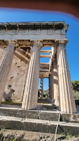 Atina 'daki Hephaestus Tapınağı Antik Yunan Turistik Etkinliği