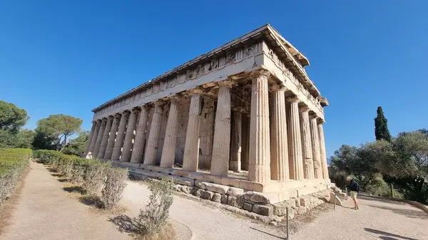 Atina 'daki Hephaestus Tapınağı Antik Yunan Turistik Etkinliği