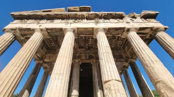 Atina 'daki Hephaestus Tapınağı Antik Yunan Turistik Etkinliği