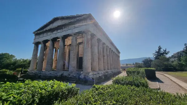 Atina 'daki Hephaestus Tapınağı Antik Yunan Turistik Etkinliği