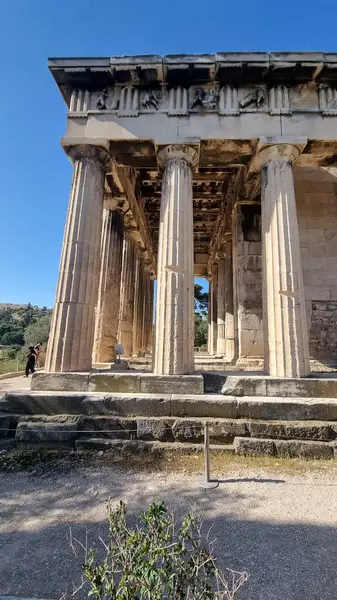 Atina 'daki Hephaestus Tapınağı Antik Yunan Turistik Etkinliği