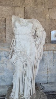 athina greece museum in stoa attalou in ancient agora place statues columns buildings clipart