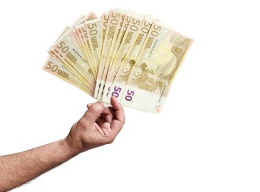 Avro tutan el parmakları, izole pazar perakende satış arka planı süpermarketini yasaklıyor