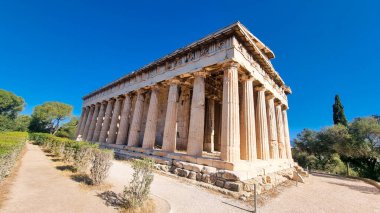 Atina 'daki Hephaestus Tapınağı Antik Yunan Turistik Etkinliği