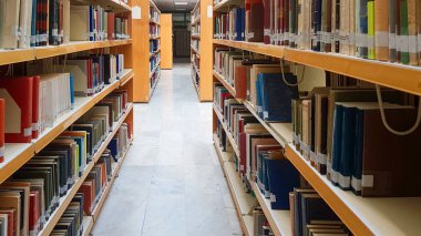 kütüphane kitapları çok sayıda eğitim okulu