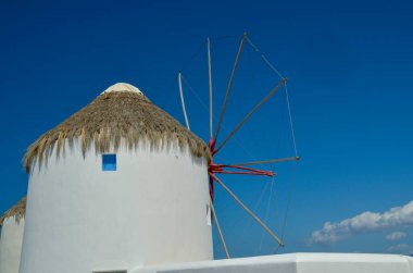 Mykonos Adası 'ndaki yel değirmenleri