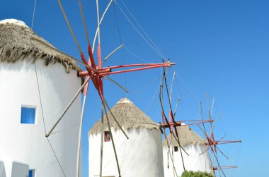 Mykonos Adası 'ndaki yel değirmenleri