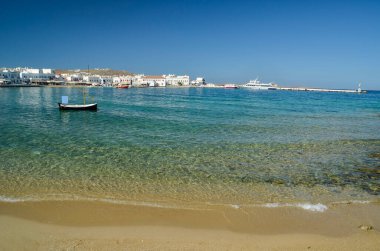 Yunan Çağı deniz adalarındaki mykonos veya mikonos adaları