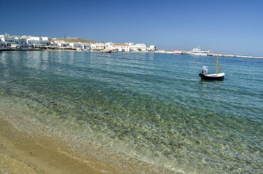 Yunan Çağı deniz adalarındaki mykonos veya mikonos adaları
