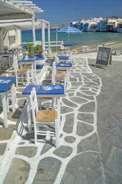 Yunan Çağı deniz adalarındaki mykonos veya mikonos adaları