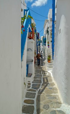 Yunan Çağı deniz adalarındaki mykonos veya mikonos adaları