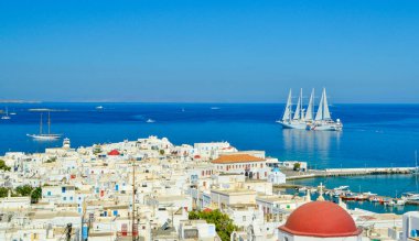 Yunan Çağı deniz adalarındaki mykonos veya mikonos adaları