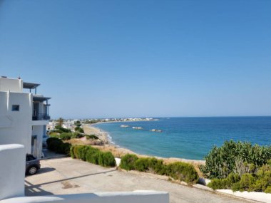Yunan yazlık tatil beldesindeki Skyros ya da Skiros Girismate plaj adası
