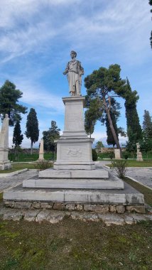 mesologi greece garden of heroes of greek revolution in 1821 against turkish clipart