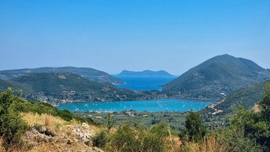 Nidri şehri, Lefkada Adası 'nda.