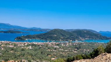 Nidri şehri, Lefkada Adası 'nda.