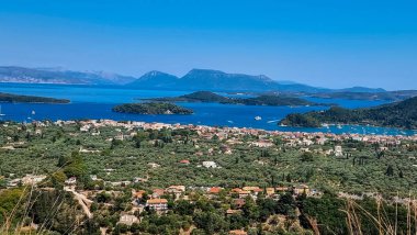 Nidri şehri, Lefkada Adası 'nda.