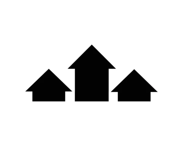 Vector Green Arrows Icon Upload Icon Upgrade Sign Growth Symbol — Stock Vector