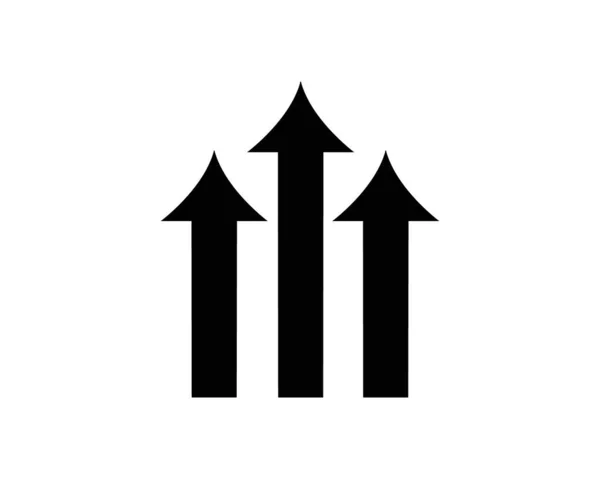 Zielone Strzałki Wektorowe Górę Ikony Prześlij Ikonę Znak Uaktualnienia Symbol — Wektor stockowy