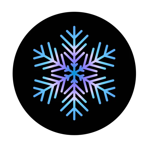 Vector Blue Snowflake Background Icon Illustration Web — Stock Vector