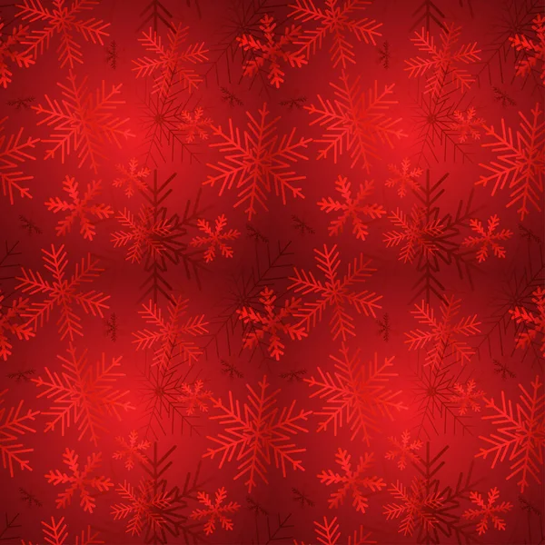 Weihnachtskarte Schneeflocken Hintergrund Winternahtloses Muster Vektorillustration — Stockvektor