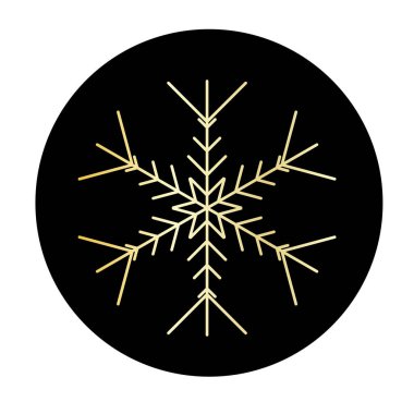 Snowflake icon isolated.  illustration for web