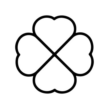 Green Shamrock clover vector icon. St Patrick day symbol, leprechaun leaf sign. Shamrock clover isolated, flat decorative element. 