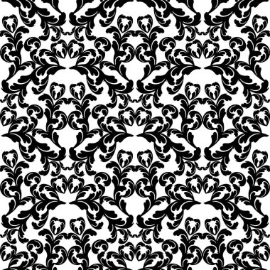 Vector damask klasik barok parşömen tomarı girdabı. Viktorya dönemi monogramı heraldik kalkan girdabı. Retro çiçekli yaprak desenli sınır yaprakları antik akanthus kaligrafi oymalı dövme. Kusursuz desen