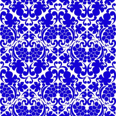 Vector damask klasik barok parşömen tomarı girdabı. Viktorya dönemi monogramı heraldik kalkan girdabı. Retro çiçekli yaprak desenli sınır yaprakları antik akanthus kaligrafi oymalı dövme. Kusursuz desen