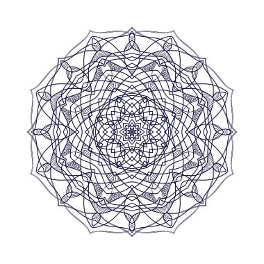 Hand drawn circular floral mandala pattern for Henna, Mehndi, tattoo, decoration. Decorative ornament in ethnic oriental style. Outline doodle hand draw vector anti-stress