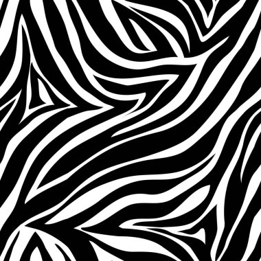 Vektör hayvan yazdırma. Zebra süsleme. Seamless modeli