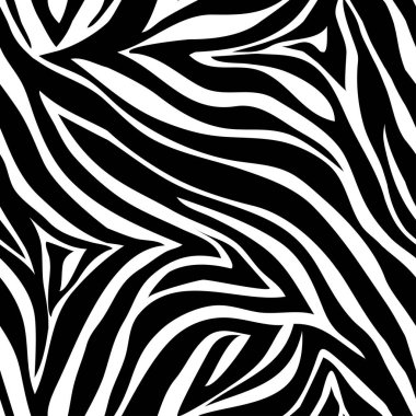 Vektör hayvan yazdırma. Zebra süsleme. Seamless modeli
