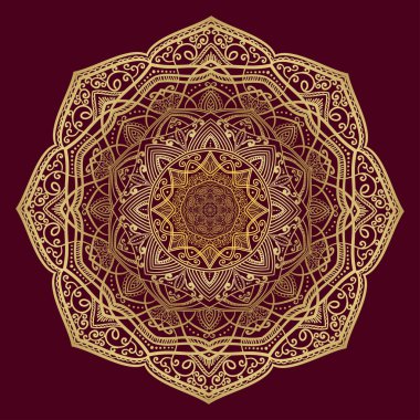 Hand drawn circular floral mandala pattern for Henna, Mehndi, tattoo, decoration. Decorative ornament in ethnic oriental style. 