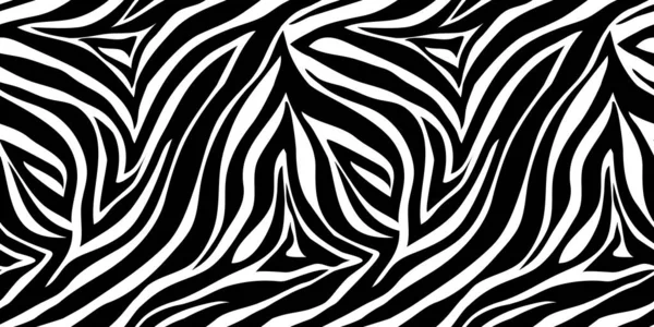 Vector Djur Print Zebra Prydnad Seamless Mönster — Stock vektor