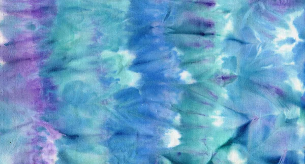 Batik Textile Shibori Print Indigo Azul Tie Dye Têxtil — Fotografia de Stock