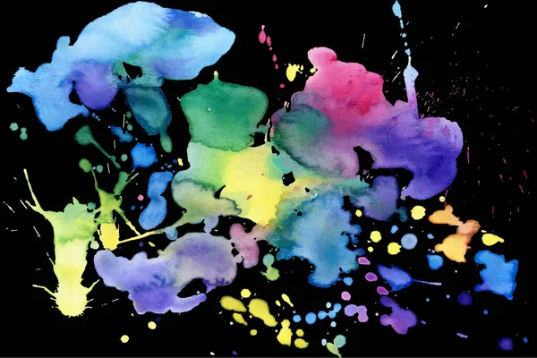 Mürekkep sıçraması. Grunge sıçrıyor. Soyut arkaplan. Grunge mesaj pankartı. Parlak suluboya vektör noktası.